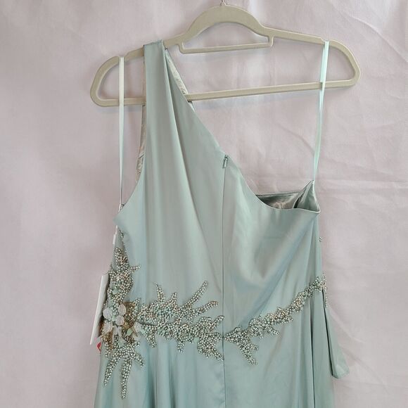 New MAC DUGGAL 11262 Sage Embellished One Shoulder Asymmetrical Gown Wm (16)$598 - Picture 10 of 16
